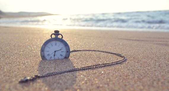 Uhr am Strand